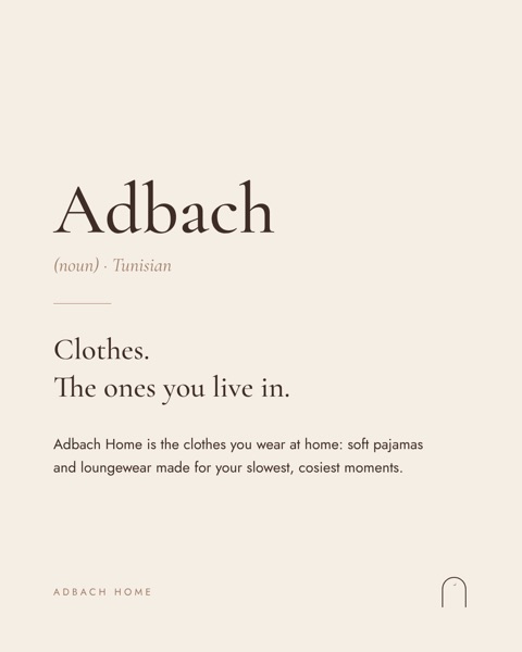 Publication Instagram : Adbach, les vêtements en tunisien